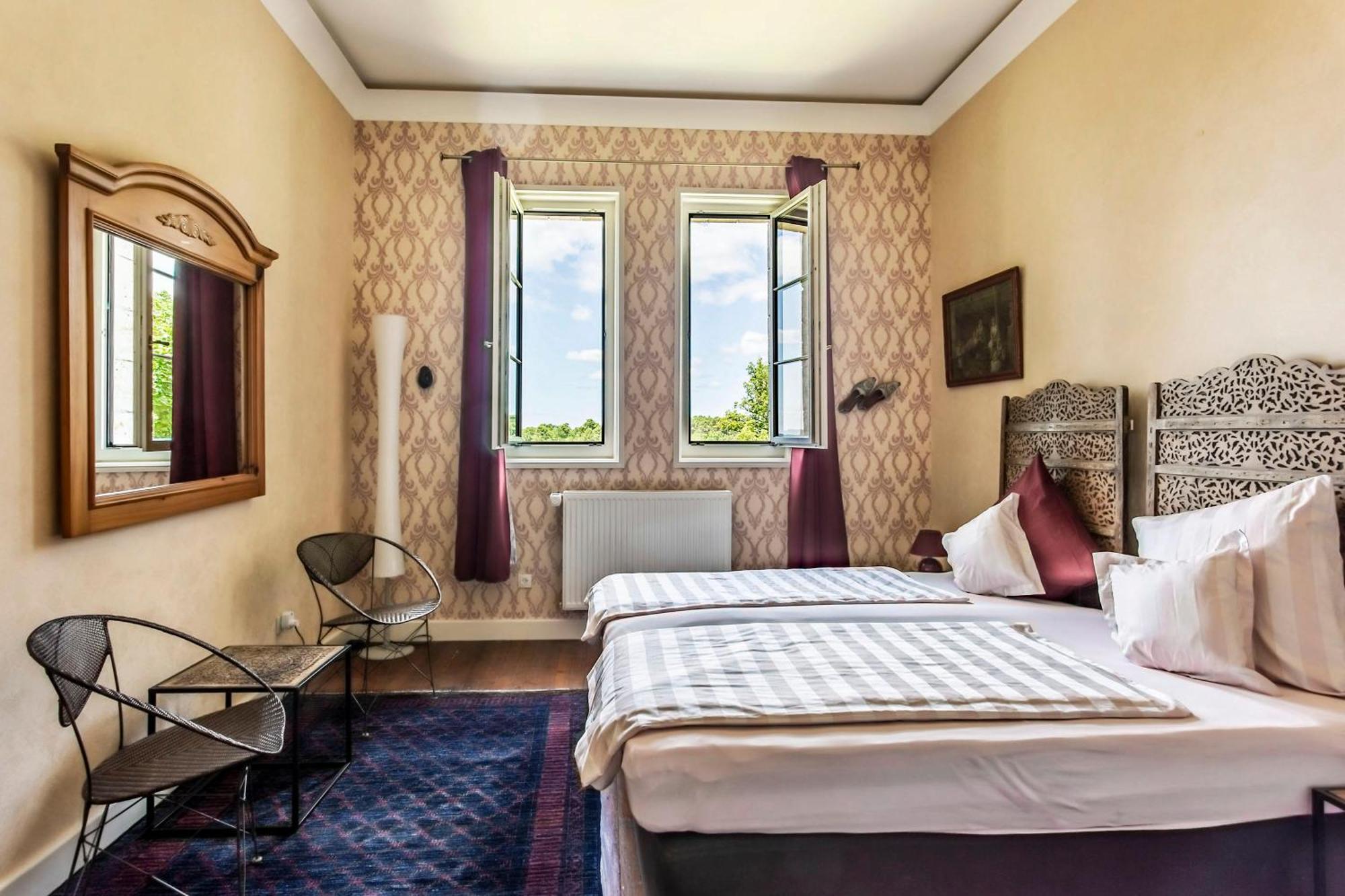 Chateau De Bellevue B&B Et Appartements Avec Piscine Saisonal Chauffee Et Chambres Partout Climatisees Saint-Avit  Phòng bức ảnh